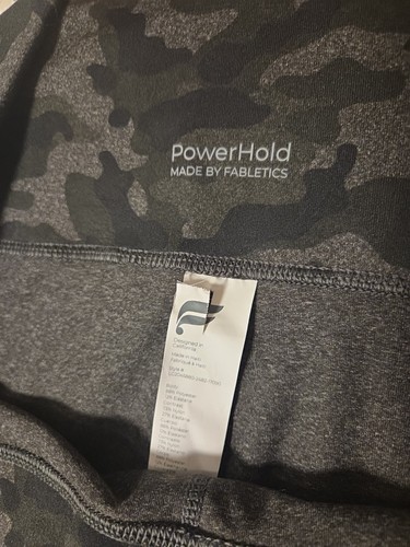 Fabletics On the Go High Waisted Pocket Leggings 4X Charcoal Camo - Picture 3 of 8