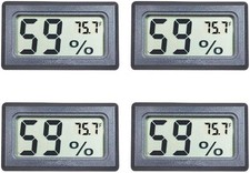Meters Gauge Indoor Thermometer Hygrometer LCD Display Fahrenheit for Reptile