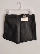 U.S.A Bikers Dream Apparel Women's Leather Shorts