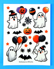 Halloween Ghosts  Balloons Sticker Sheet
