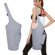 Yoga Mat Bag, Opening Large Yoga Mat Carrier Bag with Zipper Pocket and Botto...