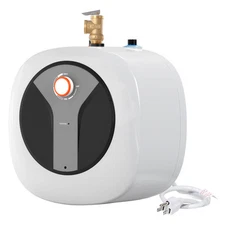 Uimoso 8 Gallon Electric Mini-Tank Water Heater Shower Compact Storage Upgrade