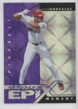 1998 Pinnacle Plus All-Star Epix Moment Purple Juan Gonzalez #E2 d4y