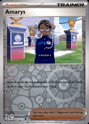 Amarys 93/131 Common Reverse Holo Prismatic Evolutions Pokemon - Picture 1 of 1