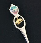 Vintage Juneau Alaska Collectible Souvenir Spoon Dangling Bear Charm 9.7g 11.2cm — photo 1