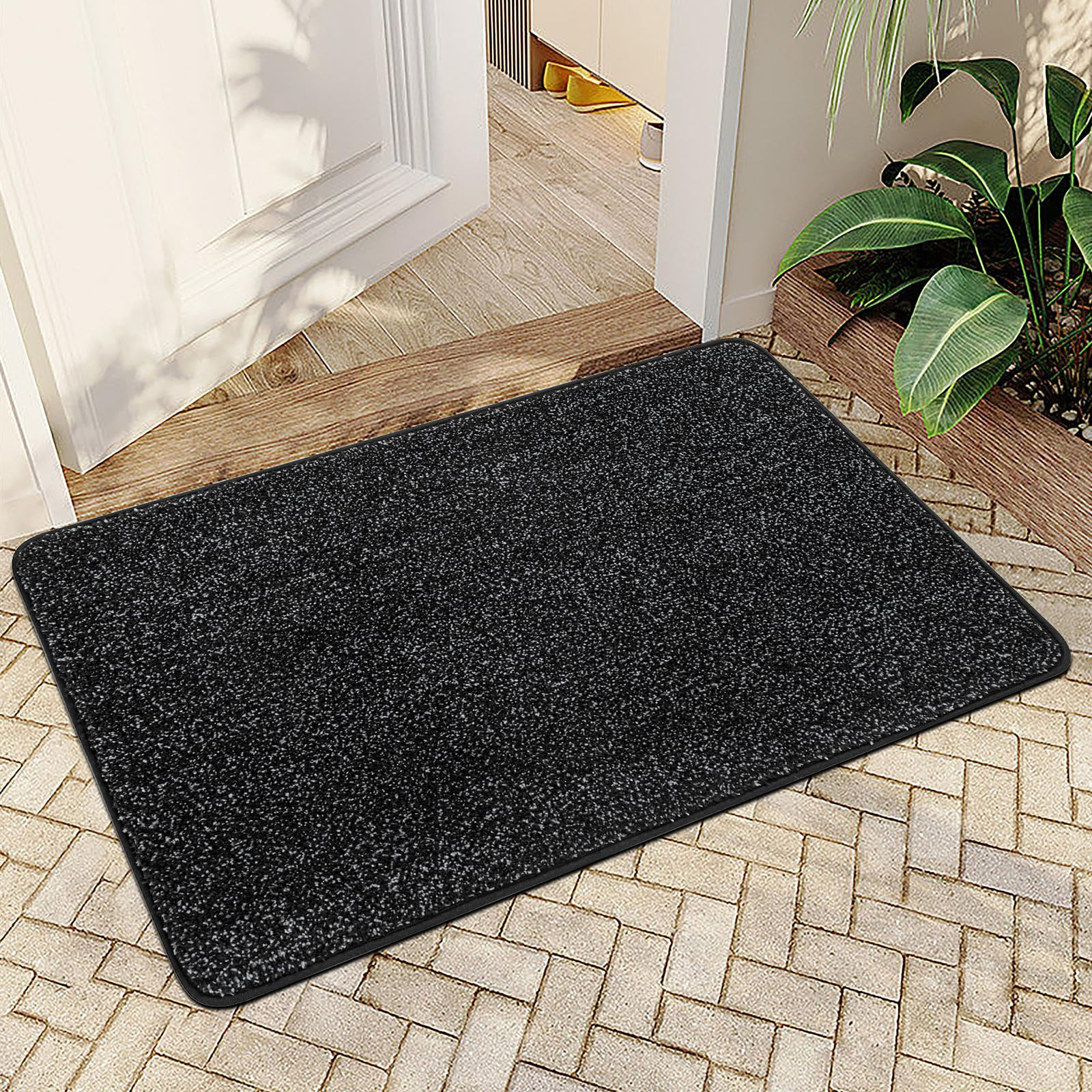 Front Door Mat Indoor Outdoor Entrance, Waterproof All-Season, All-Weather Do...