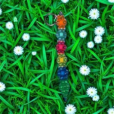 Beaded Animal Keychains Multicolor with Key Ring Modern Lot