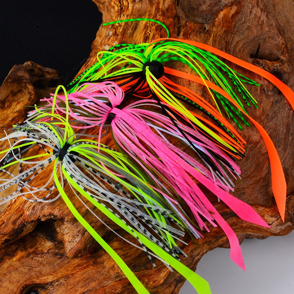10 pcs Silicone Skirts Streamer Spinnerbaits Buzzbait Squid Rubber Fishing Lures - Image 6