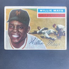 1956 Topps - Willie Mays #130 Gray Back