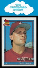 Tommy Greene 1991 Topps #486 Philadelphia Phillies Baseball Card