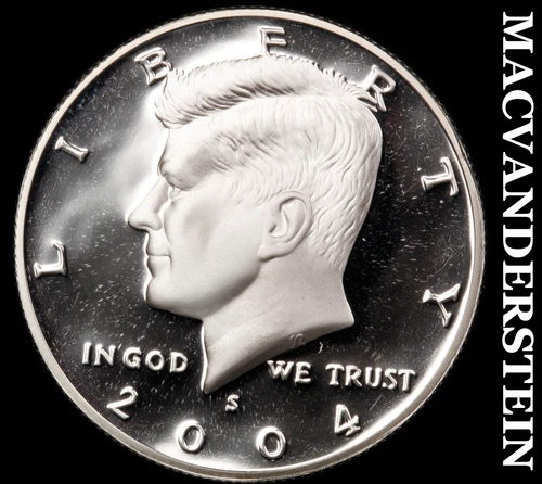 2004-S Kennedy Half Dollar- Silver Choice Gem Proof Luster No Reserve #i7467