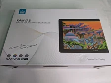 HUION KAMVAS 22 Plus Graphics Tablet Display QD LCD Screen used