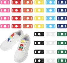 36PCS Shoe Lace Charms, Colorful Shoe Lace Adapters Colorful Shoelaces