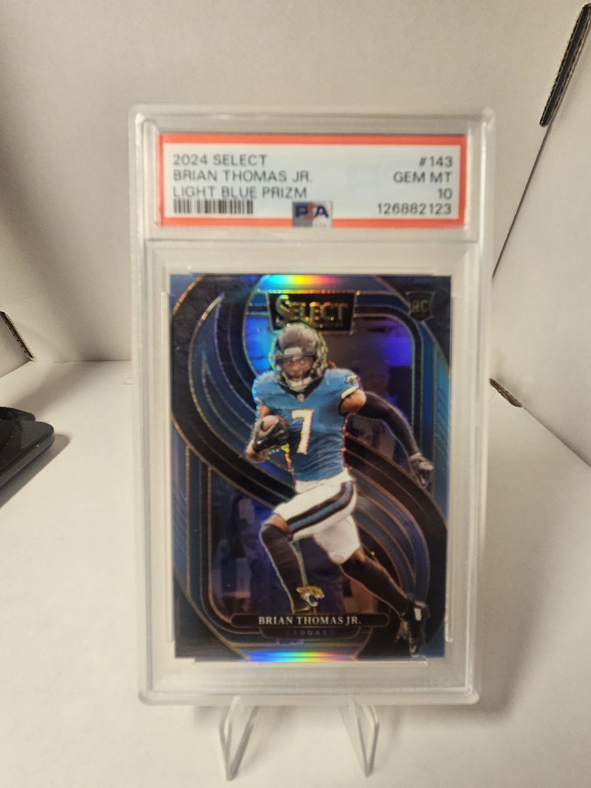 2024 Panini Select - Premier Level Brian Thomas Jr.  Light Blue Prizm /99 (RC)