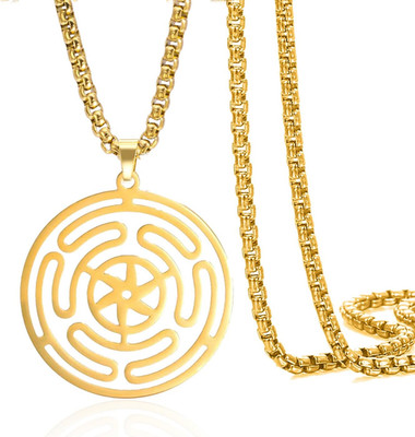 Rad der Hekate Göttin Halskette Strophalos Anhänger Halskette Hekate Symbol Hals