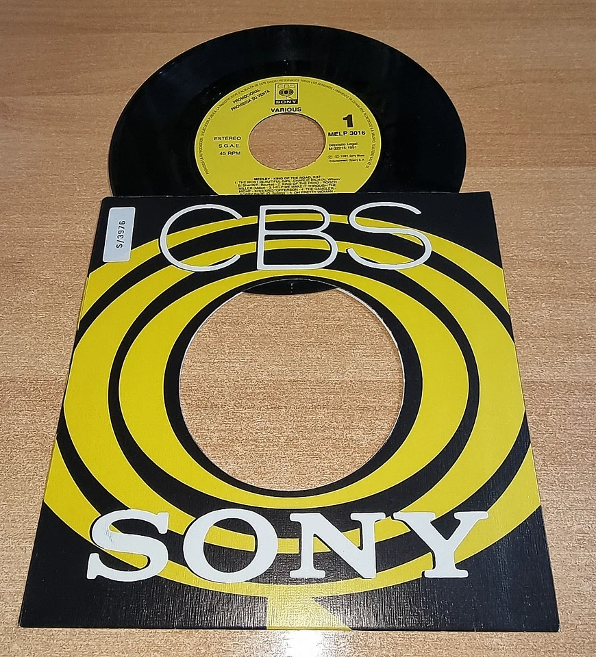 ROY ORBISON BILLY SWAN King of the road 7" SPAIN PROMO SINGLE VINYL MEDLEY RARE - Image 3 of 3