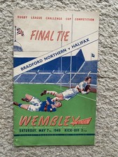 Rugby League Challenge Cup Final Programme 1949 Bradford Northern v Halifax