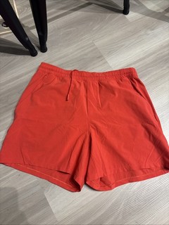 lululemon Men's Pace Breaker 7" Linerless Red Orange Color