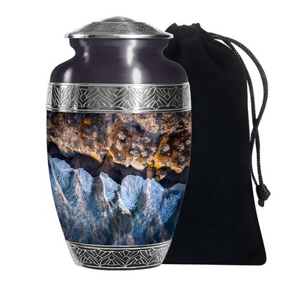 Oceanwaves Spirit Cremation Urns for Human Ashes Adult Dad & Mom (10 Inch)