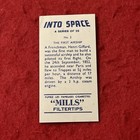 1958 Mills Fingertips “Into Space” THE FIRST AIRSHIP Tobacco Card #2 G — photo 2