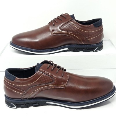 NWOT Gatsby Lisse Brown Leather Oxford Dress Shoes Mens 11 Business Comfort Amazon.com | Mens Chesnut Gatsby Oxford Leather Classic  main image 2
