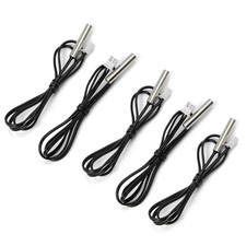 Thermistor Temperature Sensor 10K NTC Probe 1m Cable Waterproof 5 PCS