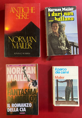 Norman MAILER Lot 4 Bücher ANTIKE ABENDE + HARTE + GEIST HURE + HIRSCHPARK