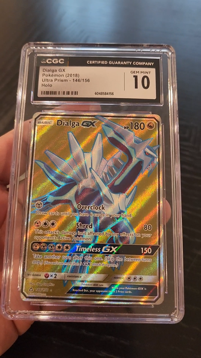 DIALGA GX - HOLO - CGC GEM 10 - 2018 POKEMON SUN & MOON ULTRA