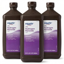 Hydrogen Peroxide 3 Percent 32 fl oz 1 QT First Aid Antiseptic Solution Oral R