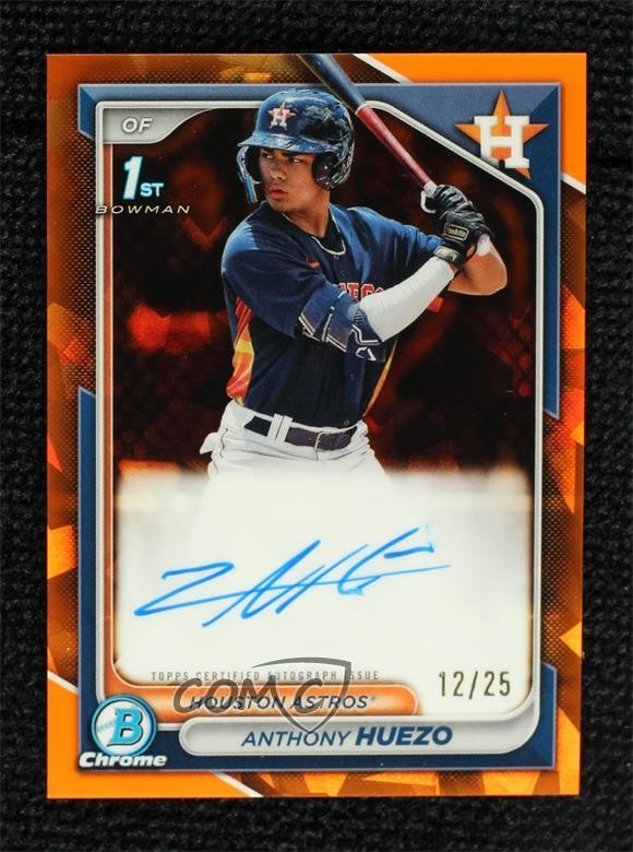 2024 Bowman Sapphire Edition Orange 12/25 Anthony Huezo #BSPA-AHU Auto 05ja