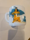Vintage Navajo Freight Lines Milk Glass Coffee Mug