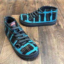 Camper Peu Roda Blue Recycled Wool Mid Ankle Women's Sneakers 37 MINT