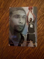 TIM DUNCAN 1997-98 FLAIR SHOWCASE ROW 3 SEC 2 SEAT 5 ROOKIE CARD. rookie card picture