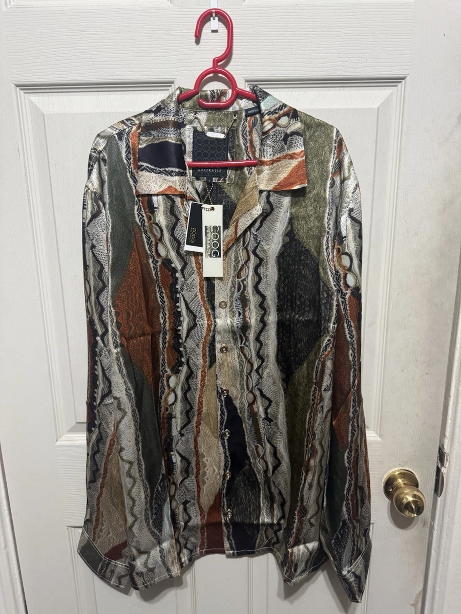 COOGI Silk Casual Button-Down Shirts for Men for sale - eBay