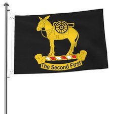 2nd Field Artillery Regiment 2x3 Ft Garden Flag Patio Decor Holiday Banner