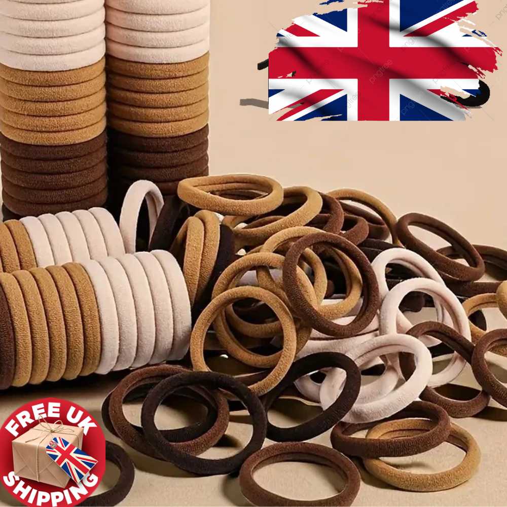 Basic Hair Bands Ties Ropes Women Girls Elastic Ponytail Holder UK