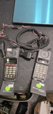 Vintage Motorola MicroTAC Lite II Flip Cell Phones Lot of 2 Untested w/ Car...