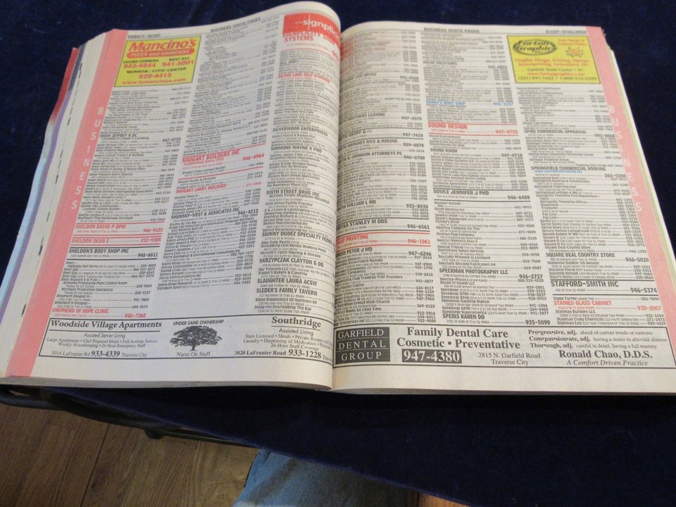 2009 Grand Traverse Bay Michigan At&T Yellow Pages Phone Book Telephone ...