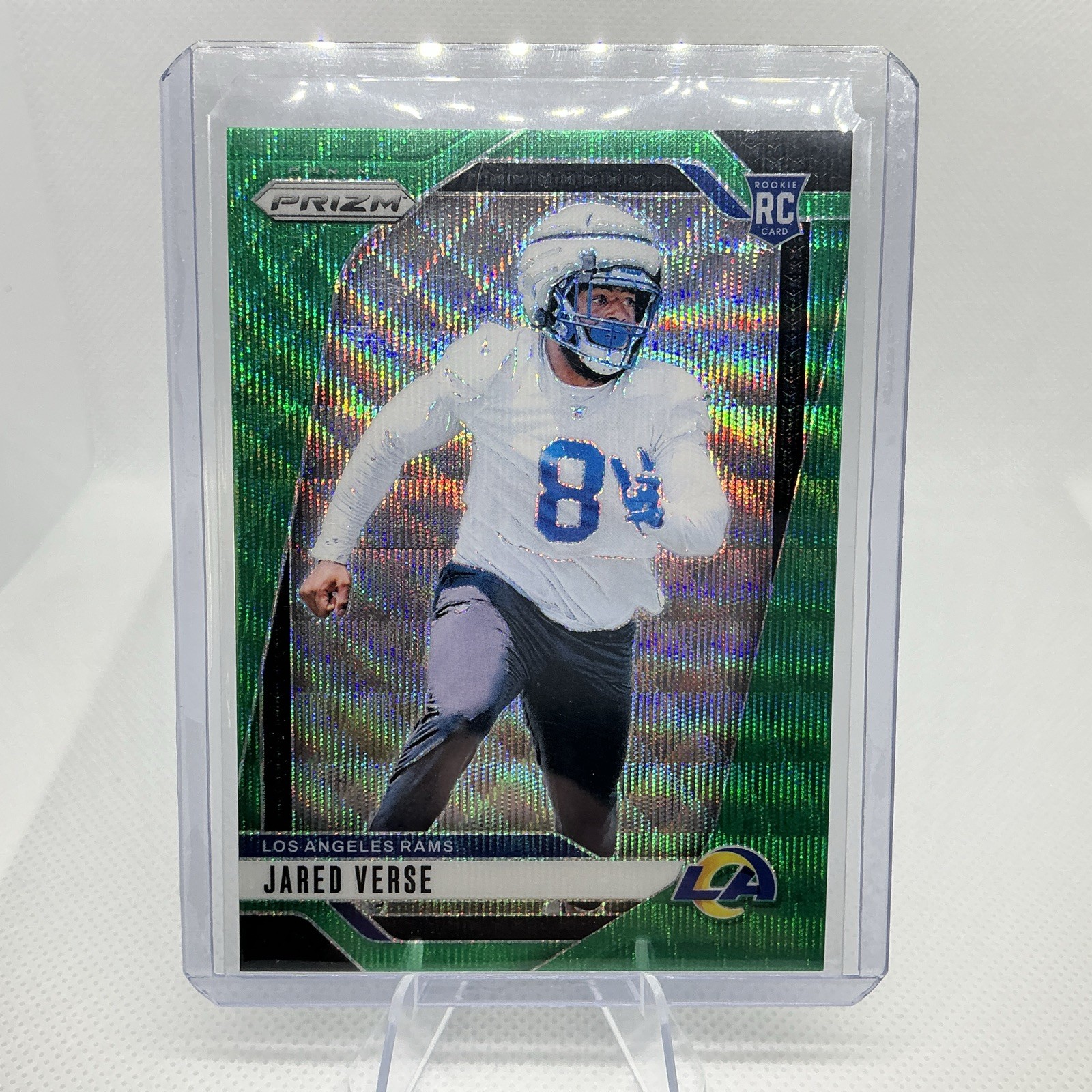 2024 Panini Prizm - Jared Verse Green Wave #341 Rookie RC Los Angeles Rams