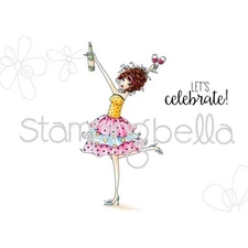 New Stamping Bella 2.O Cling Rubber Stamp WINOBELLA WINE set 