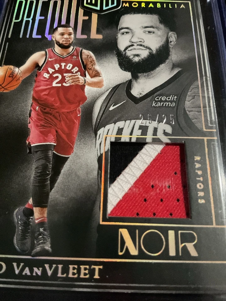 2024-25 Panini NOIR Fred VanVleet #PM-VAN Gold Prequel Memorabilia 25/25 - Image 2 of 3