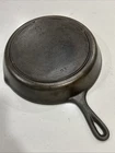 Lodge Cast Iron Skillet 8SK D-1, 10-1/2” Vintage 3 Notch RESTORED FLAT