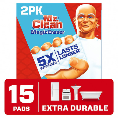 #ad Mr. Clean Magic Eraser Extra Durable Scrubbers bath sponges 15pads 2PK 30ct $24.49