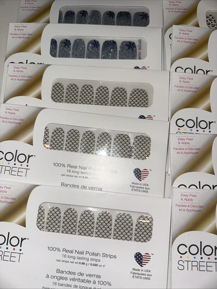 Lote de 10 tiras de esmalte de uñas Color Street nuevas manchas en Mermaid You Look (lote 4) Foto 3 de 4