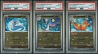 PSA 10 Dratini Dragonair Dragonite Master Ball Holo Sequential Pokemon 151 SV2a
