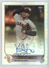 2022 Topps Chrome Logofractor Edition Chrome Auto Kervin Castro #CA-KC Auto fi6