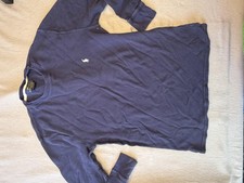 Polo Ralph Lauren Sweater Mens Medium Blue Waffle Knit Thermal Crewneck Pullover