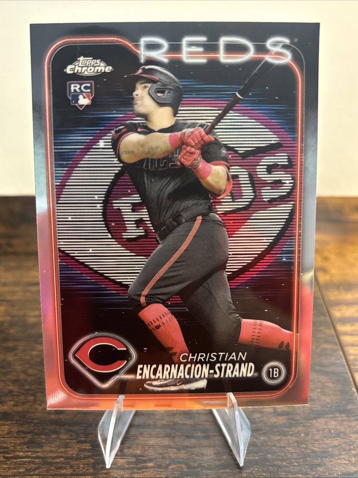 2024 Topps Chrome - Christian Encarnacion-Strand #65 Lightboard Logo (RC)