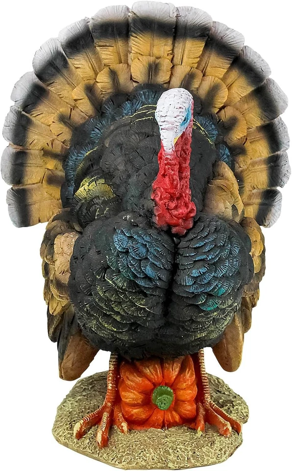 Estatua de pavo norteamericano de diseño Toscano QM2373100, a todo color Foto 2 de 4