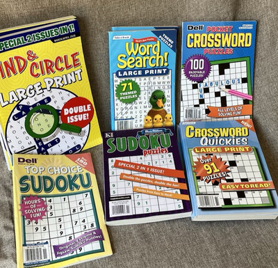**YOUR CHOICE** Crossword / Sudoku / Word Search Puzzle Books